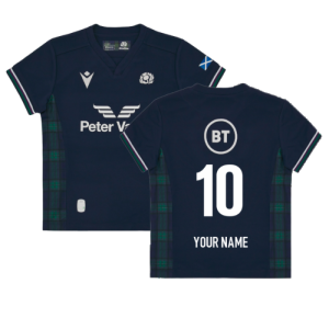 2023-2024 Scotland Home Rugby Little Kids Shirt