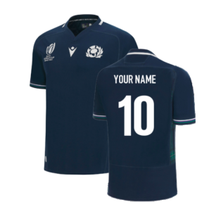 Scotland RWC 2023 Home Rugby Shirt (Kids) (Your Name)
