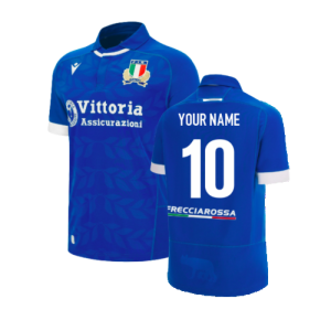 2023-2024 Italy Rugby Home Shirt (Kids) (Your Name)