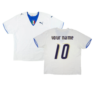 2006-2007 Italy Away Shirt (White) (Your Name)