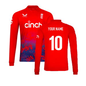 2023 England T20 Pro Shirt Long Sleeve Jersey