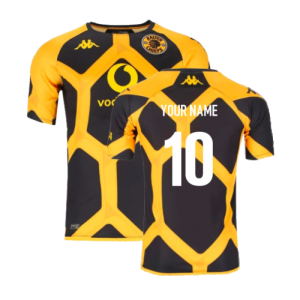2023-2024 Kaizer Chiefs Abourpre Pro7 Shirt (Black-Yellow) (Your Name)