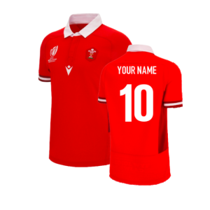 Wales RWC 2023 Home Slim Fit Match Rugby Shirt