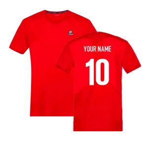 2023-2024 France Rugby Training Tee (Red)
