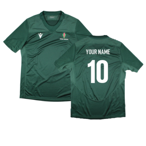 2023-2024 Samoa Rugby Training Jersey (Green) (Your Name)