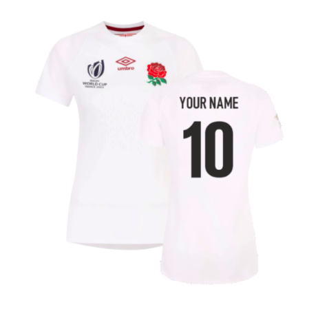 England RWC 2023 Home Replica Rugby Jersey (Ladies) (Your Name)