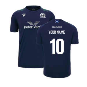 2023-2024 Scotland Rugby Gym Training Shirt (Navy)