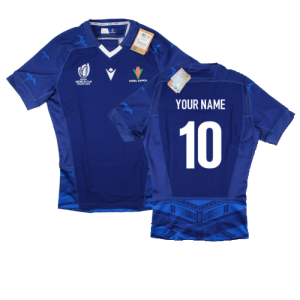 Samoa RWC 2023 Away Rugby Body Fit Shirt (Your Name)