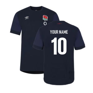 2023-2024 England Rugby Warm Up Jersey - Kids (Navy Blazer)