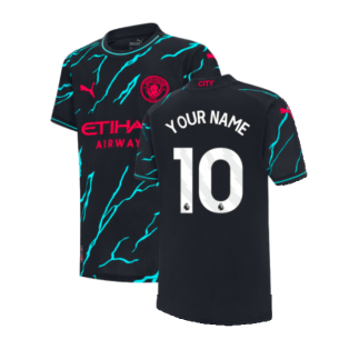 2023-2024 Man City Third Shirt (Kids) (Your Name)