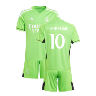 2023-2024 Real Madrid Home Goalkeeper Youth Kit (Your Name)