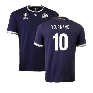 Scotland Mens RWC 2023 Cotton T-Shirt - Navy