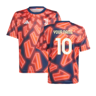 2023-2024 Juventus Pre Match Shirt (Night Indigo) - Kids (Your Name)