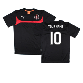 2015-2016 Airdrie Pre-Match Training Shirt (Black) - Kids (Your Name)