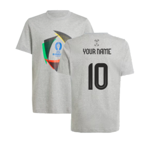 adidas Euro 2024 Official Emblem Ball T-Shirt (Grey) - Kids