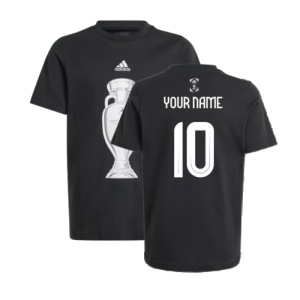 adidas Euro 2024 Official Emblem Trophy T-Shirt (Black) - Kids