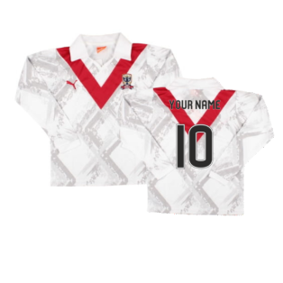 2013-2014 Airdrie Long Sleeve Home Shirt (Kids) (Your Name)