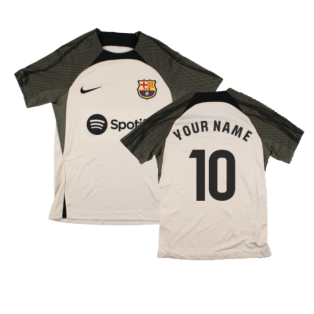2023-2024 Barcelona Training Knit Football Shirt (Sequoia) - Kids (Your Name)