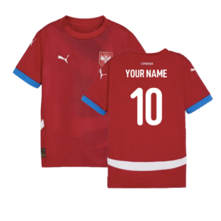 2024-2025 Serbia Home Shirt (Kids) (Your Name)