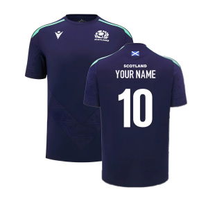 2024-2025 Scotland Rugby Poly Training Shirt (Navy)