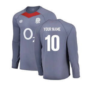 2024-2025 England Rugby LS Relaxed Training Jersey O2 (Grey)