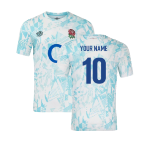 2024-2025 England Rugby Warm Up Jersey (White) - Kids