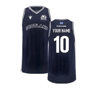 2024-2025 Scotland Rugby Basketball Singlet (Navy) - Kids