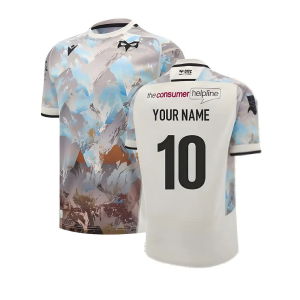 2024-2025 Ospreys Rugby Away Replica Shirt (Your Name)
