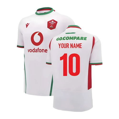2024-2025 Wales Rugby Away Slim Fit Shirt (Your Name)