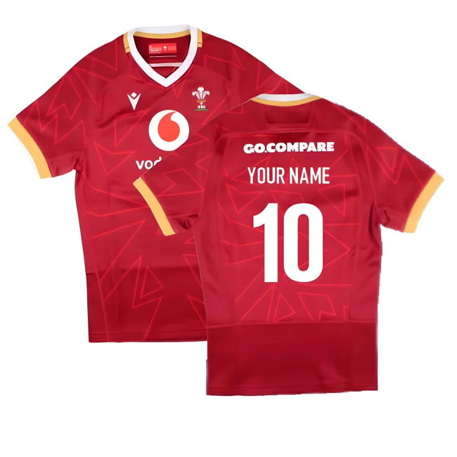2024-2025 Wales Rugby Home Pathway Slim Fit Shirt (Womens) (Your Name)