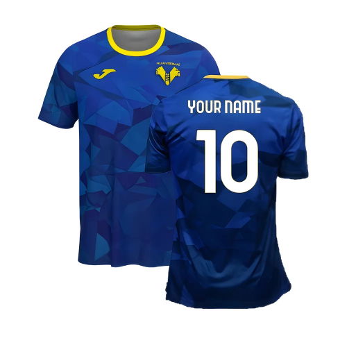2024-2025 Hellas Verona Pre-Match Shirt (Blue) (Your Name)