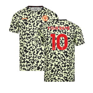2024-2025 Wolves Pre Match T-Shirt - Black/Lime