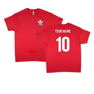 Wales Rugby Classic Printed T-Shirt (Red)