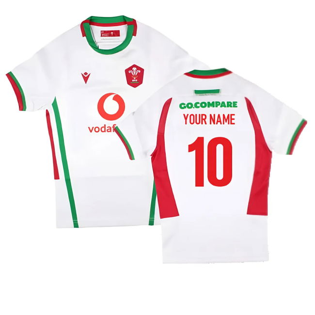 2024-2025 Wales Rugby WRU Away Slim Fit Shirt (Womens) (Your Name)