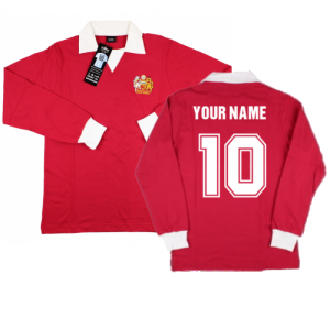 Manchester Reds 1970s Long Sleeve Retro Shirt