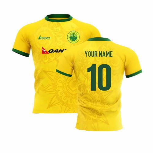 2024-2025 Wallabies Australia Home Rugby Shirt Adult Long Sleeves (Your Name)