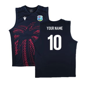 2025 West Indies Cricket Sleeveless Training Jersey (Navy)