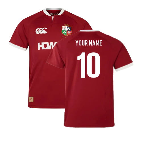 2025 British & Irish Lions Rugby Replica Jersey (Your Name)