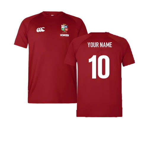 2025 British & Irish Lions Everest Tee (Red) (Your Name)