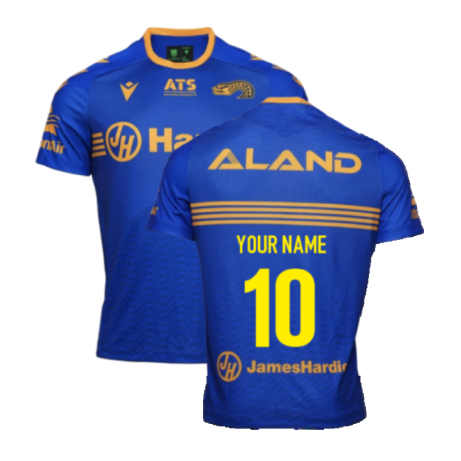 2025 Parramatta Eels Rugby Run Out Shirt (Blue) (Your Name)