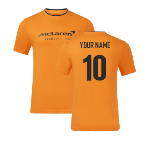 2025 McLaren F1 Mens Core Essentials T-Shirt - Autumn Glory (Your Name)