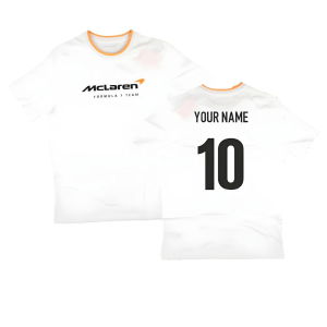 2025 McLaren F1 Mens Core Essentials T-Shirt - Bright White