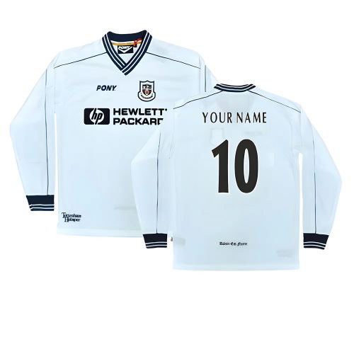 1997-1999 Tottenham Home LS Pony Retro Shirt (Your Name)