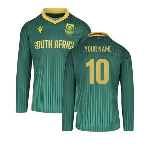 2025-2026 CSA Proteas Match Day ODI Long Sleeve Cricket Shirt