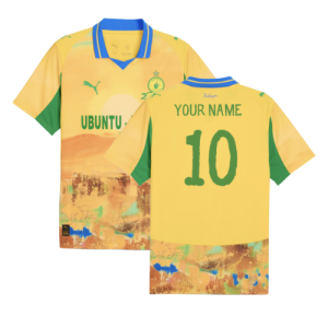 2025-2026 KIDSUPER x Mamelodi Sundowns CWC Shirt (Yellow) (Your Name)