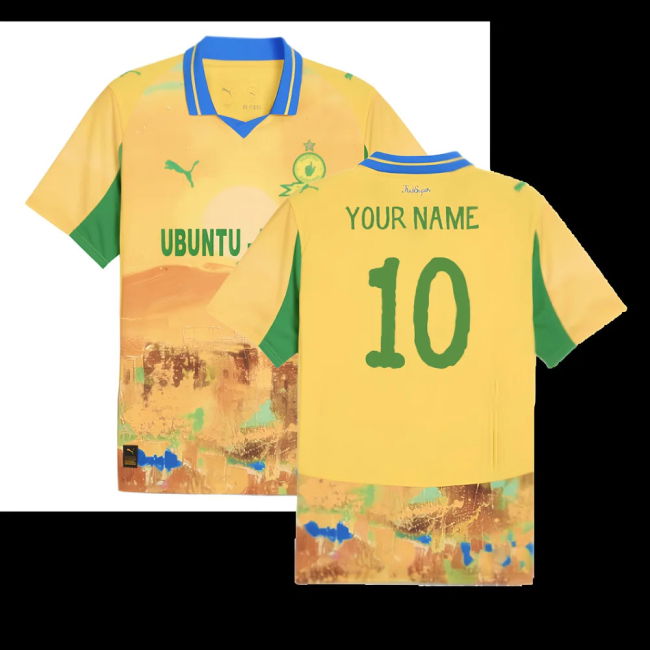 2025-2026 KIDSUPER x Mamelodi Sundowns CWC Shirt (Yellow) (Your Name)