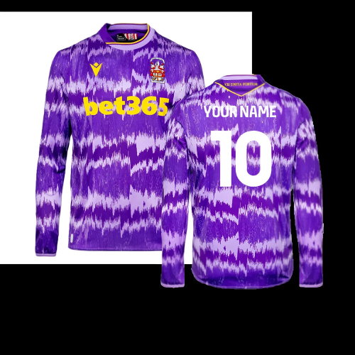2025-2026 Stoke City Away Long Sleeve Shirt (Your Name)