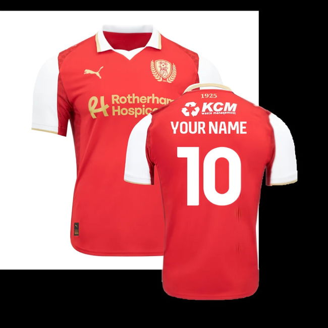 2025-2026 Rotherham United Home Shirt (Your Name)