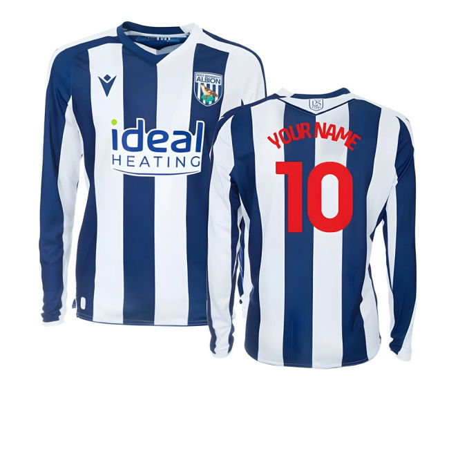 2025-2026 West Brom WBA Home Shirt LS (Your Name)
