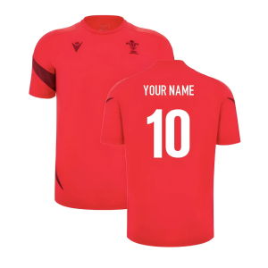 2025-2026 Wales WRU Player Training Shirt (Red) - Kids